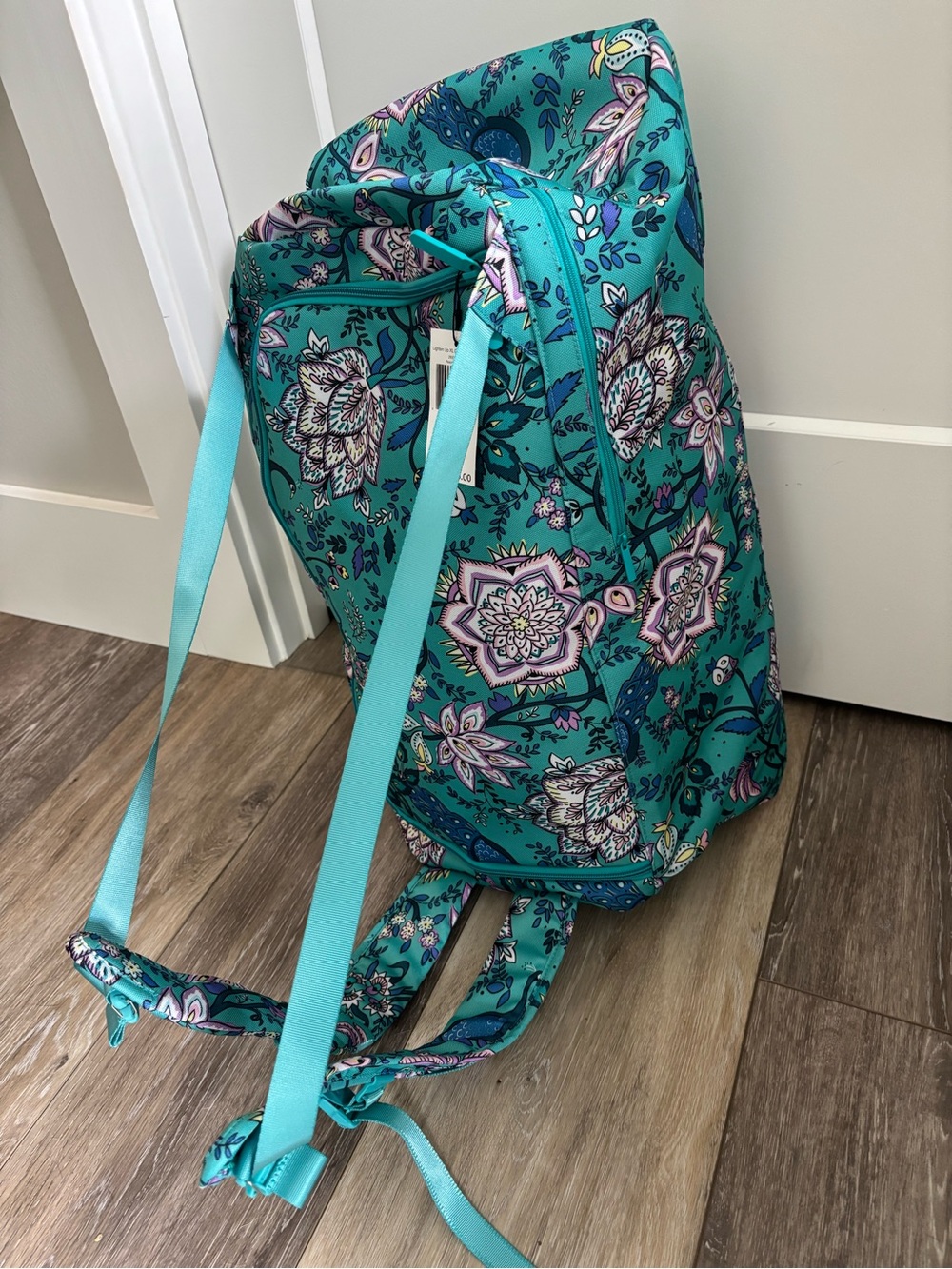 Vera Bradley XL Traveler Duffel Backpack, Peacock Garden